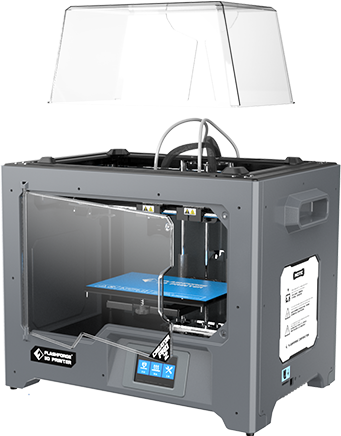 FLASHFORGE 3D Printer Creator Pro 2, Independent Dual Direct Drive Extruder  W/2 Spools, 4 Printing Modes, Metal Frame Structure, Acrylic Covers